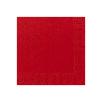 Duni Jednofarebné servítky červená 2V 33x33cm 125ks