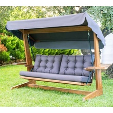 Westmann Hollywood Viva 2400 drevená hojdačka antracit/prírodná, 237 x 115 x 175 cm AS2500A