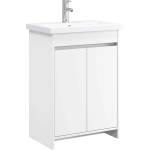 vidaXL Комплект мебели за баня Бяло 61 x 40 x 84, 5 см (3404274)