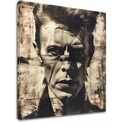 David Bowie obraz na plátne - Neľútostný pohľad - 60x60 cm