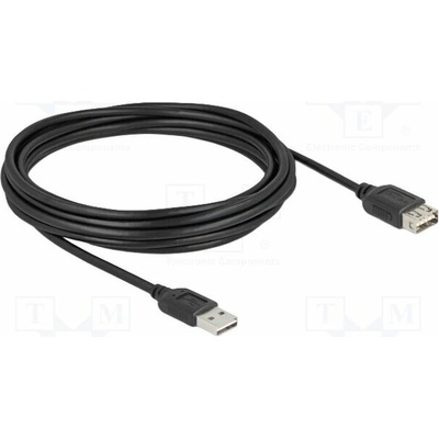 Delock 81515 USB 2.0 zlacený 5m černý