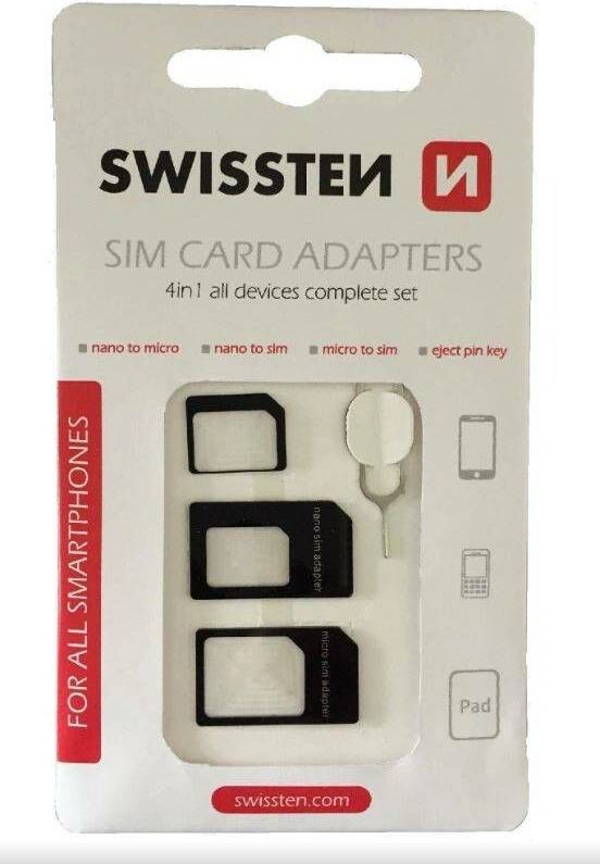 SWISSTEN SIM ADAPTÉR 4in1