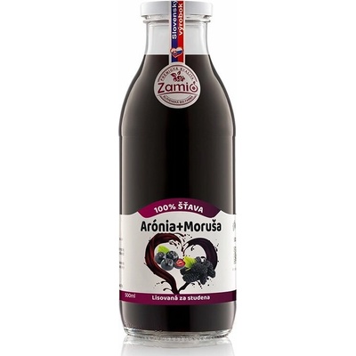 Zamio 100% ovocná šťava Arónia Moruša 500 ml