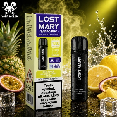 Lost Mary Tappo cartridge Pineapple Passion Fruit Lemon 20 mg