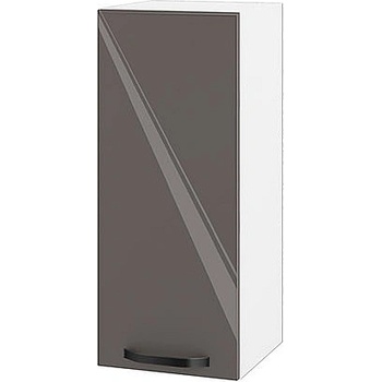 ИРИМ Горен кухненски шкаф Сити БФ-Антрацит гланц-05-1 30 см