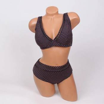 Image 1 of Черен макси бански на малки точки - чашка d/Е