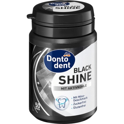 Dontodent žvýkačky Black Shine 50 ks