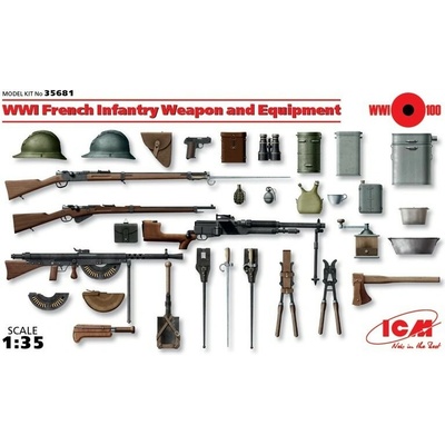 ICM French Infantery Weapon and Equipment WW1 1:35