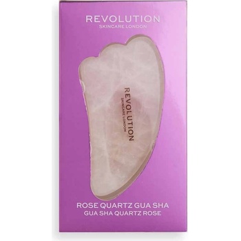 Revolution Skincare Gua Sha Rose Quartz masážna pomôcka na tvár