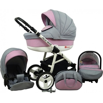 Sun Baby Raf-pol Alu way 2v1 2016 + vanička Light Pink