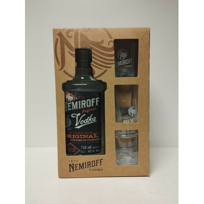 Nemiroff Original 40% 0,7 l (dárkové balení 3 sklenice)