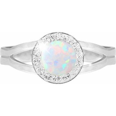 JSB Bijoux Opálek s křišťálovými kameny Swarovski White 92700040wh