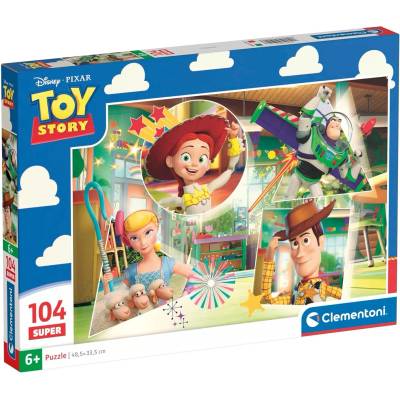 Clementoni Детски пъзел Clementoni от 104 части - Героите от Играта на играчките (25010)