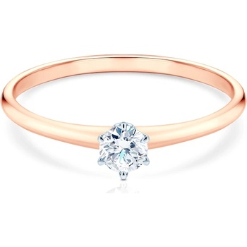 SAVICKI Годежен пръстен The Journey: двуцветно злато, лабораторен диамант