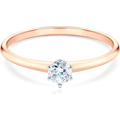 SAVICKI Годежен пръстен The Journey: двуцветно злато, лабораторен диамант