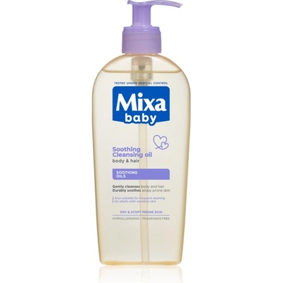 Mixa Panthenol Comfort успокояващо почистващо масло за коса и кожа, склонна към атопичен дерматит 250ml