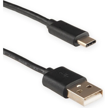4World 10557 USB C - USB 2.0 AM 2m, černý