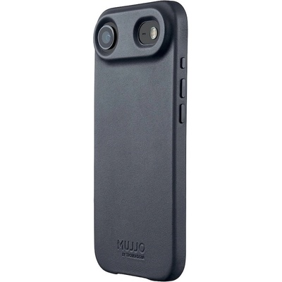 Mujjo Премиум кожен (естествена кожа) кейс с MagSafe за iPhone 17 Air - Mujjo Full Leather MagSafe Case (тъмносин) (MUJJO-CL-065-BS)