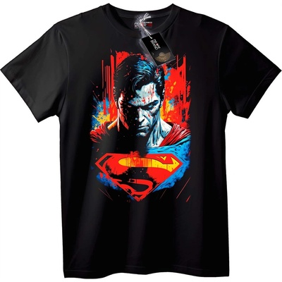 NOONEBRAND Тениска Superman Филмово изкуство - 3XL, Black