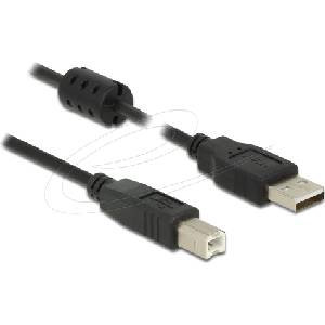 Delock Кабел Delock USB-A към USB-B, 1.0m, черен (DELOCK-84895) - cybertrade
