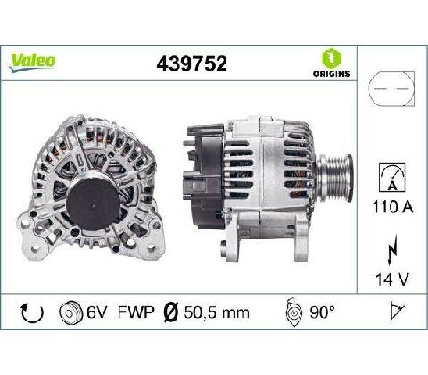 Generátor VALEO 439752