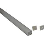 D-iL АЛУМИНИЕВ ПРОФИЛ ЗА led ЛЕНТА ЪГЛОВ МАТ 3m d-il (3800232861007)