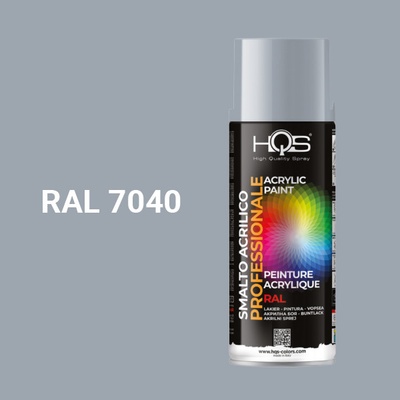 HQS akrylová farba v spreji 400 ml RAL 7040 lesklá