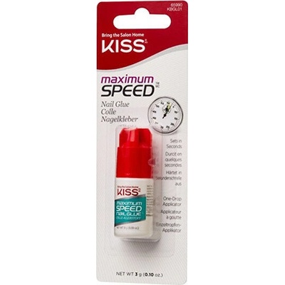 Kiss My Face Maximum Speed Nail Glue Lepidlo na nehty rychleschnoucí 3 g