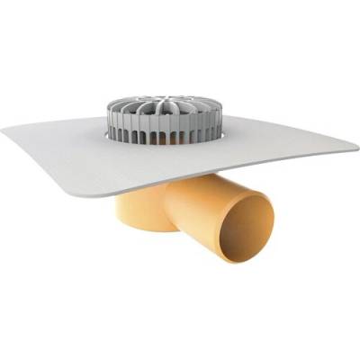 Vodorovný terasový vpust TOPWET s integrovanou PVC manžetou, DN 110
