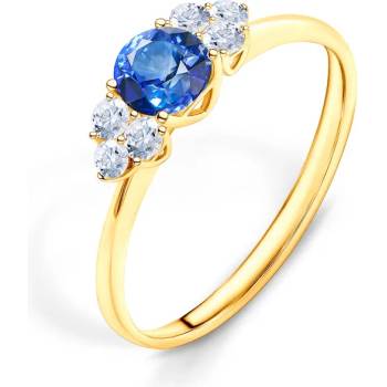 Image 1 of SAVICKI Годежен пръстен Fairytale: злато, син сапфир
