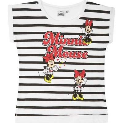 Minnie dovoz z Německa dívčí tričko bílé s pruhy
