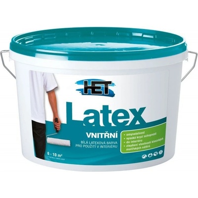Het Latex Univerzální bílá latexová barva 5 kg