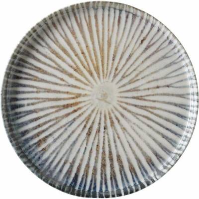 FINE DINE Talíř s vysokým okrajem 290 mm, bílý, modrý Ammonite