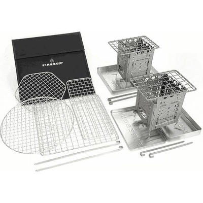 Firebox Outdoors Set 2x DŘÍVKÁČ Firebox FREESTYLE + Everything Kit - TWO STOVES (8 PANELS)