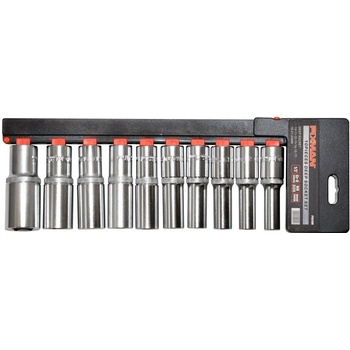FIXMAN Sada dlhých nástrčných hlavíc 1/2" P4010M, 10 - 24 mm