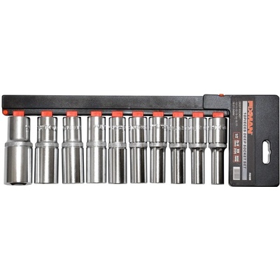 FIXMAN Sada dlhých nástrčných hlavíc 1/2" P4010M, 10 - 24 mm