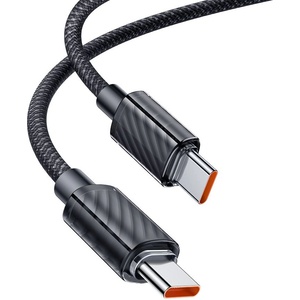 Mcdodo Кабел за данни - Mcdodo (CA-3670) - Type-C → Type-C, прозрачен дизайн, 100W, 5A, 1.2m - Черен
