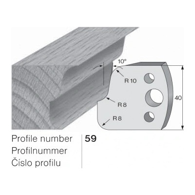 IGM profil 059 - pár omezovačů 40x4mm SP