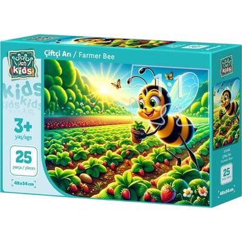 Art Puzzle Детски пъзел Art Puzzle от 25 XXL части - Пчеличка-фермер (35044)