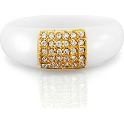 MPM prsten z chirurgické oceli Ring 7882 Ceramic