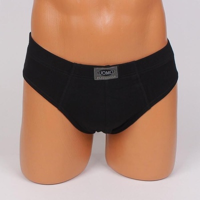 Мъжки памучен слип в черно