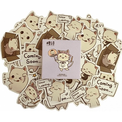 Sada samolepek - Bláznivé kočky (45ks)