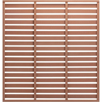 vidaXL Plotový dílec WPC 180 x 180 cm hnědý