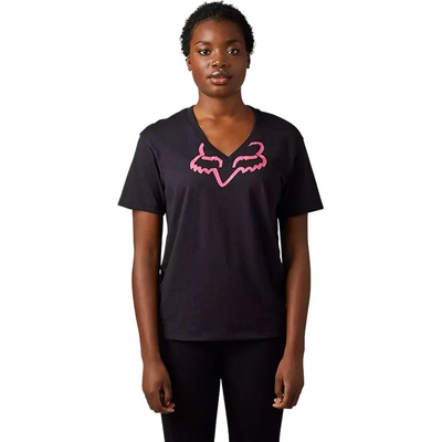 Fox Boundary dámske tričko s krátkym rukávom BLACK/PINK