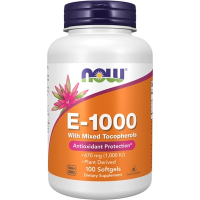 Now Foods Vitamin E-1000 100 kapsúl