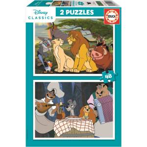 Educa - Puzzle 2x48 Disney Animals - 40 - 99 piese