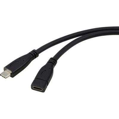 Renkforce RF-5720414 USB 3.2 Gen1 USB-C ® zástrčka USB-C ® zásuvka 1m černý