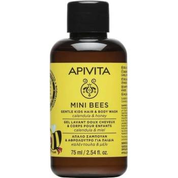 APIVITA Детски шампоан-душ гел с Невен и Мед, Apivita Mini Bees Gentle Kids Hair & Body Wash 75ml