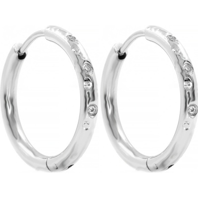 BRUNOshop.cz Náušnice kroužky s kamínky S2554