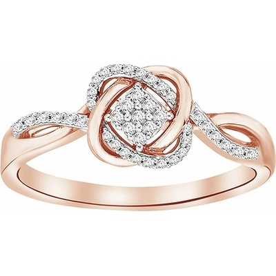 Eppi Proplétaný diamantový Prsten Ecrin R43319